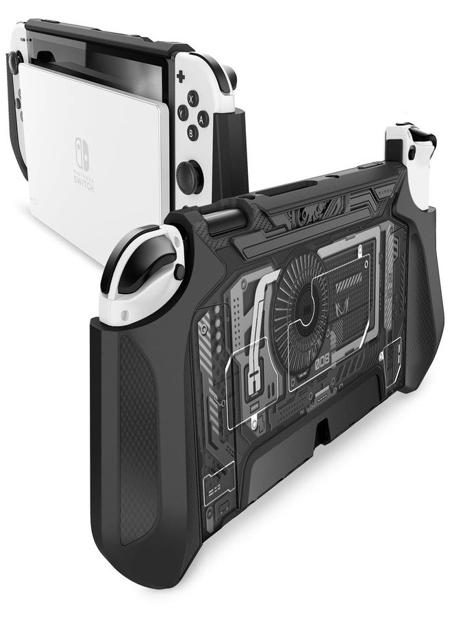 Mumba Dockable Case for Nintendo Switch OLED 2021, [Blade Series] TPU Grip Protective Cover Accessories Compatible with Nintendo Switch OLED 7 Inch and Joy-Con Controller (Cobalt) - Image 1